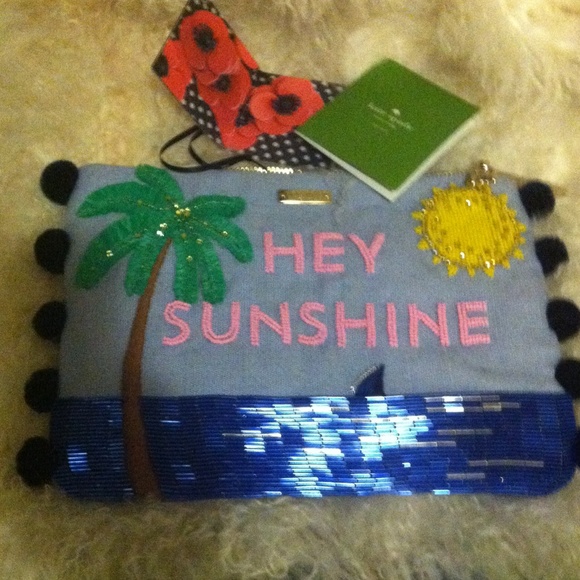 kate spade Handbags - Kate spade Hi sunshine Embellished clutch